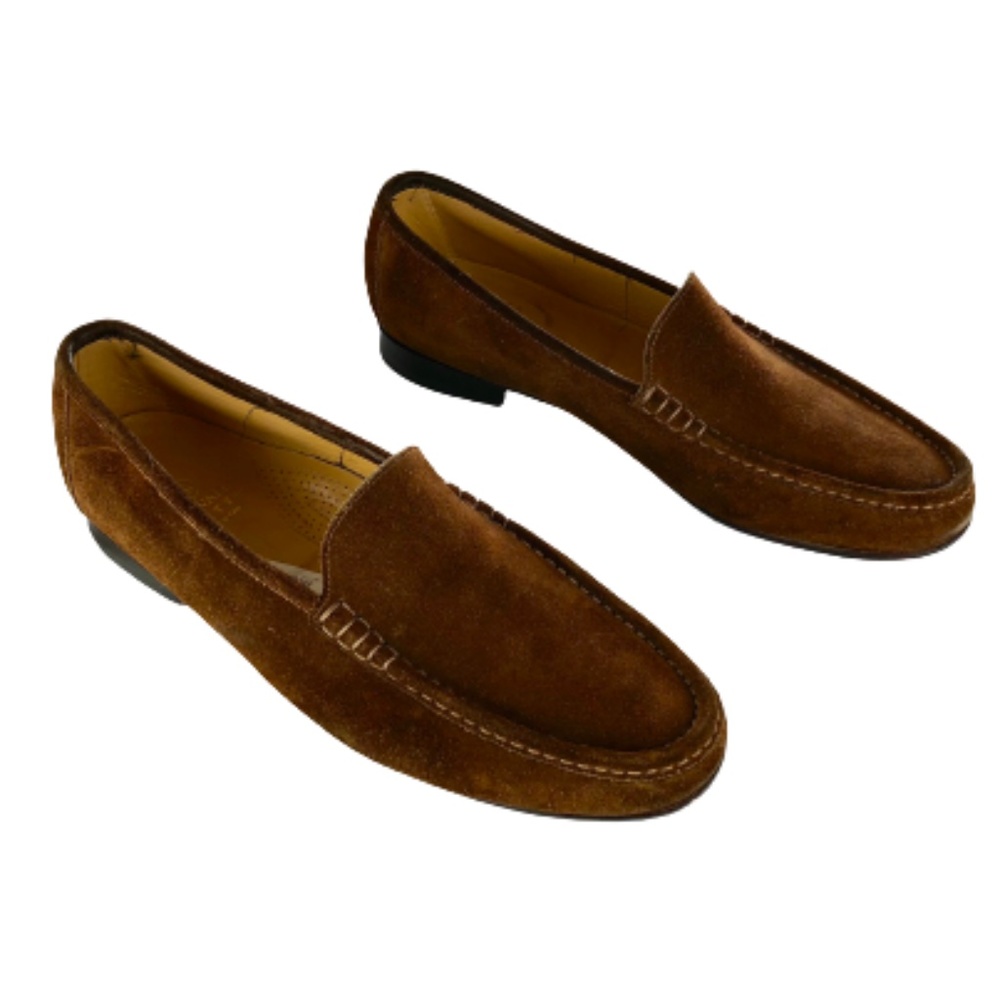 B Cavalli Italy Classic Cap Toe Brown Suede Dress Oxfords Men's Size 8.5